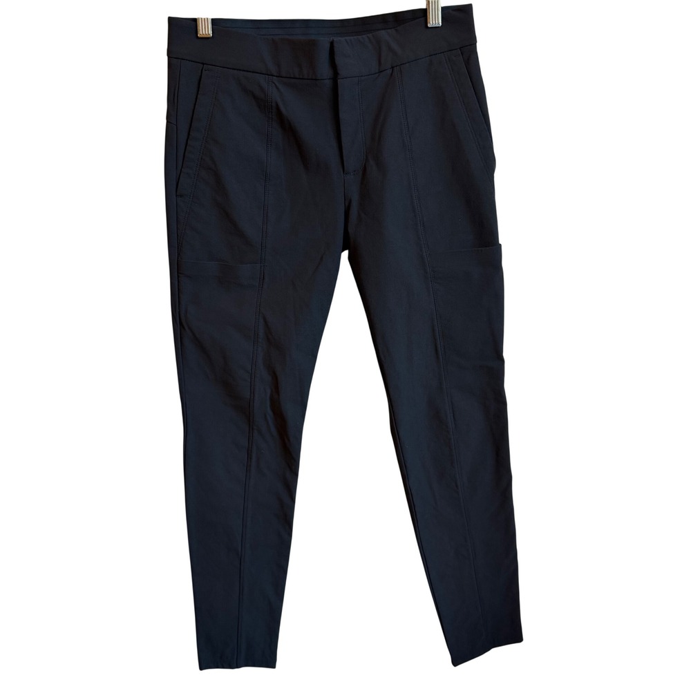 Athleta Wander Stash Skinny Pant Size 4 Black Ankle Athleisure Office Minimalist